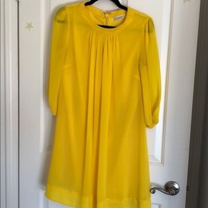 Yellow Work Dress